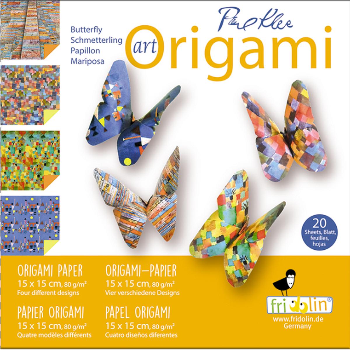 Art Origami 15cm x 15cm Paul Klee Butterflies