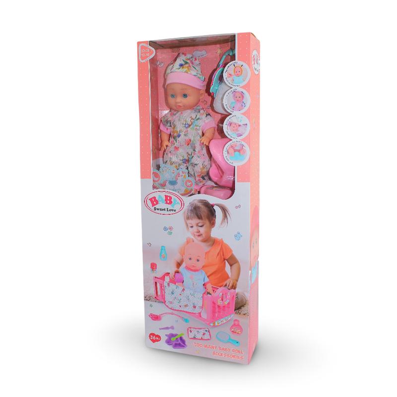Baby Sweet Love Doll with Bed and Accessories