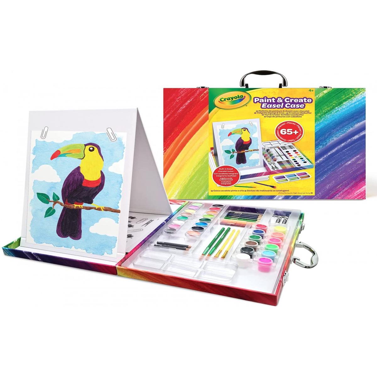 Crayola s Dual-Sided Paint & Create Easel Set