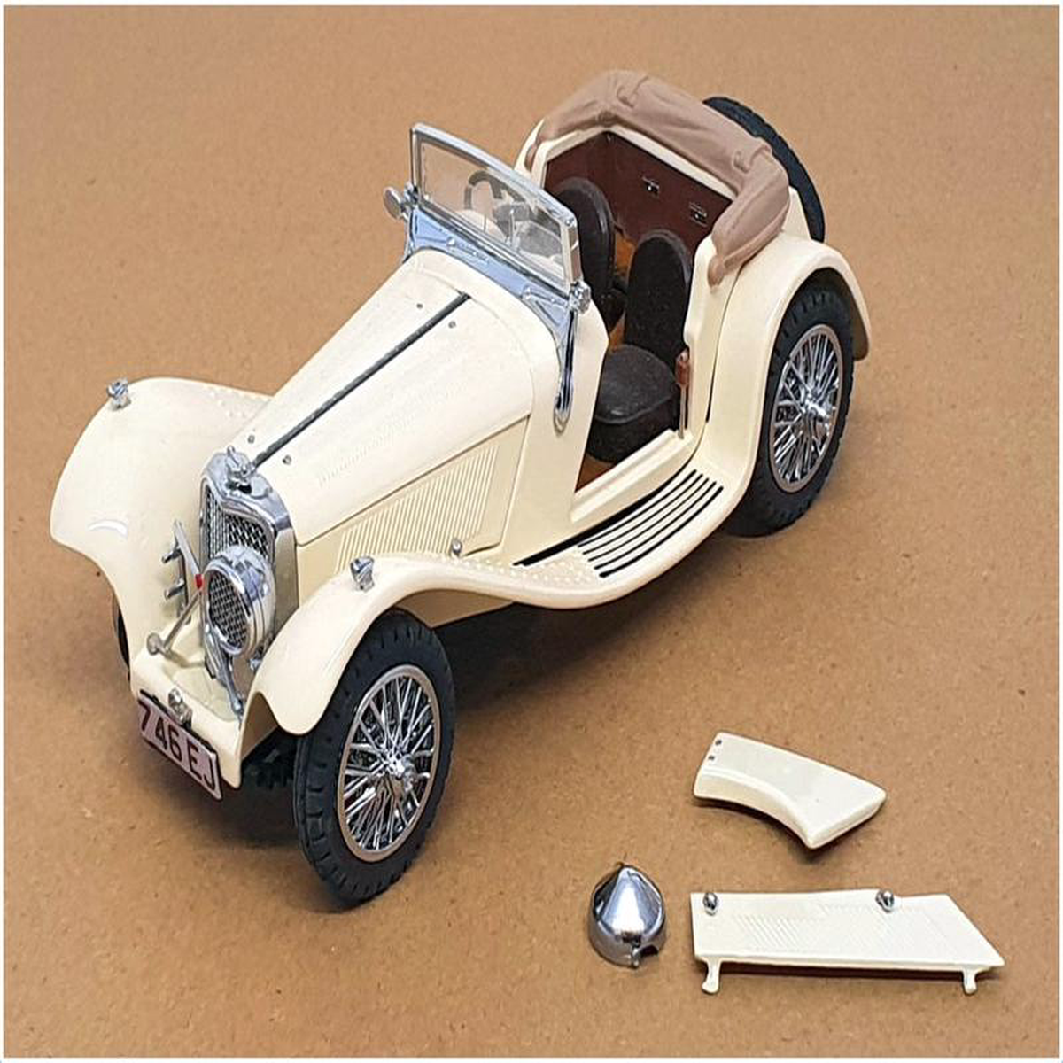 Franklin Mint 124 Scale Diecast 5623C 8211 1938 Jaguar SS-100 8211 Ivory