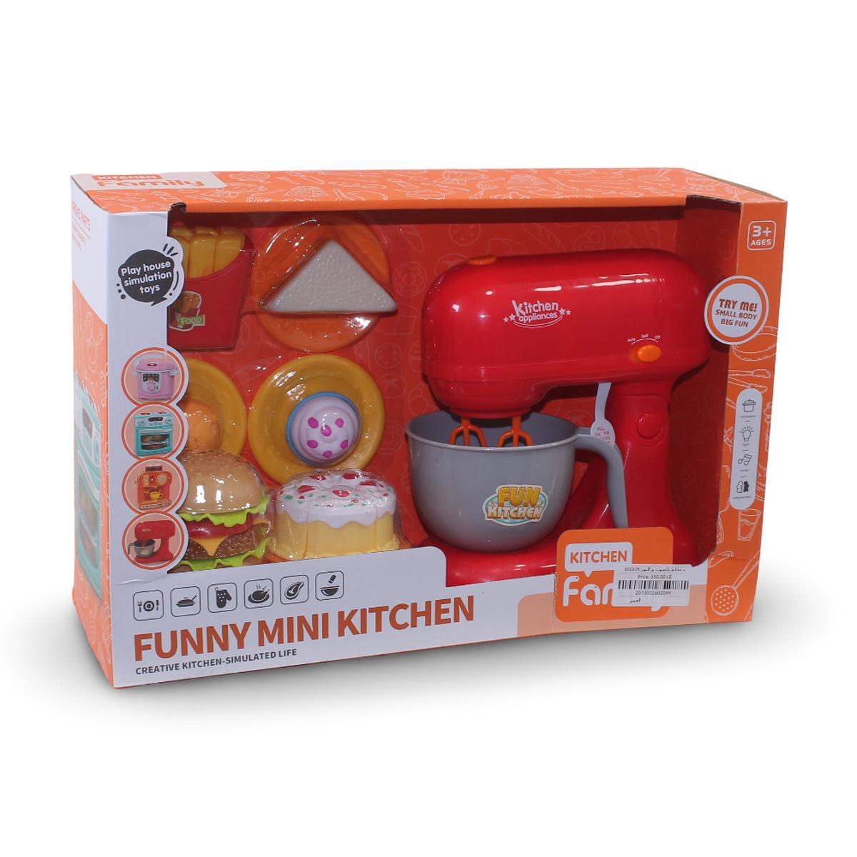 Funny Mini Kitchen Mixer Playset - Red