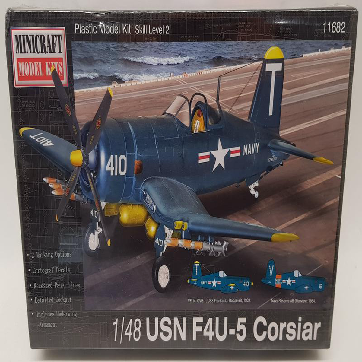 Minicraft Model Aircraft Kit 11682 8211 148 Scale USN F4U-5 Corsair