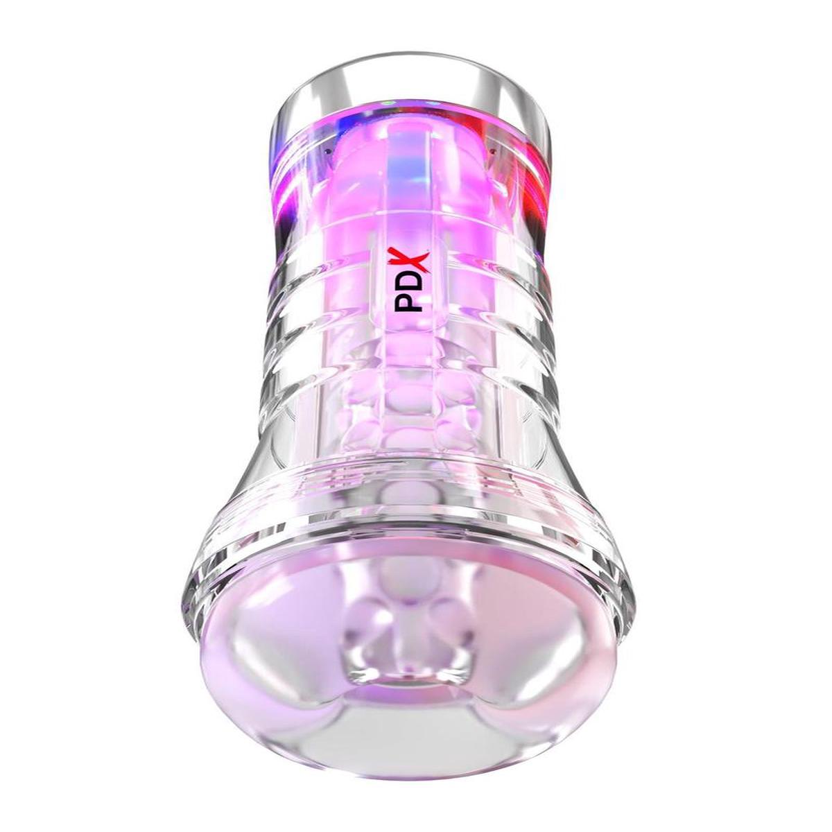 Pdx Elite Viewtube XXL See-Thru EZ-Grip Led Stroker - Clear | XXL