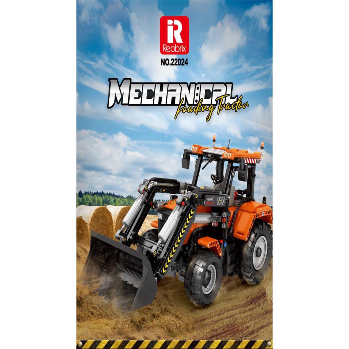 Reobrix RC Front Loader Tractor 1496pc Construction Set RBX22024