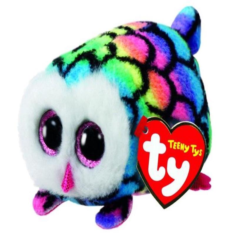 TY Teeny Babies - Hootie the Multicoloured Owl