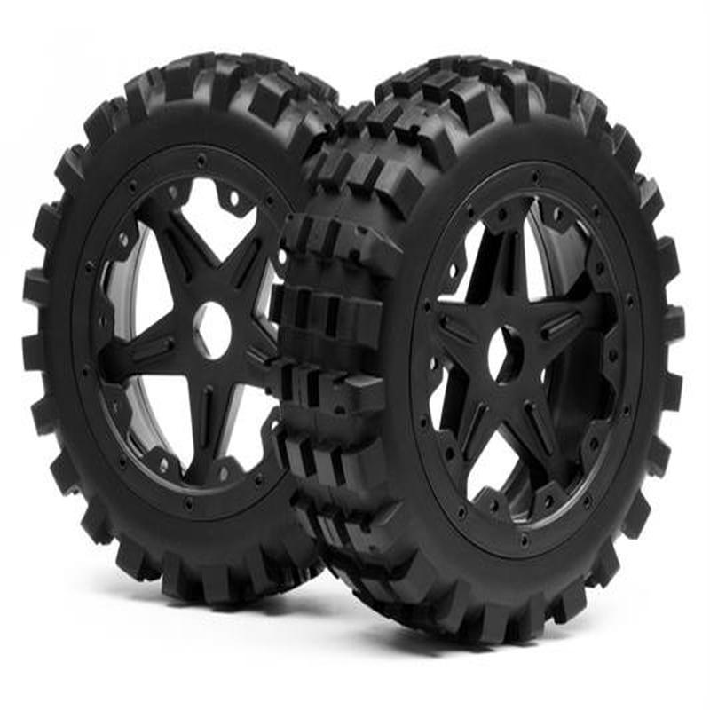 BLACKOUT XB MOUNTED WHEEL AND TYRE SET (FRONT) PR