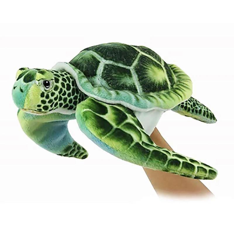 Plush Puppet - Green Turtle