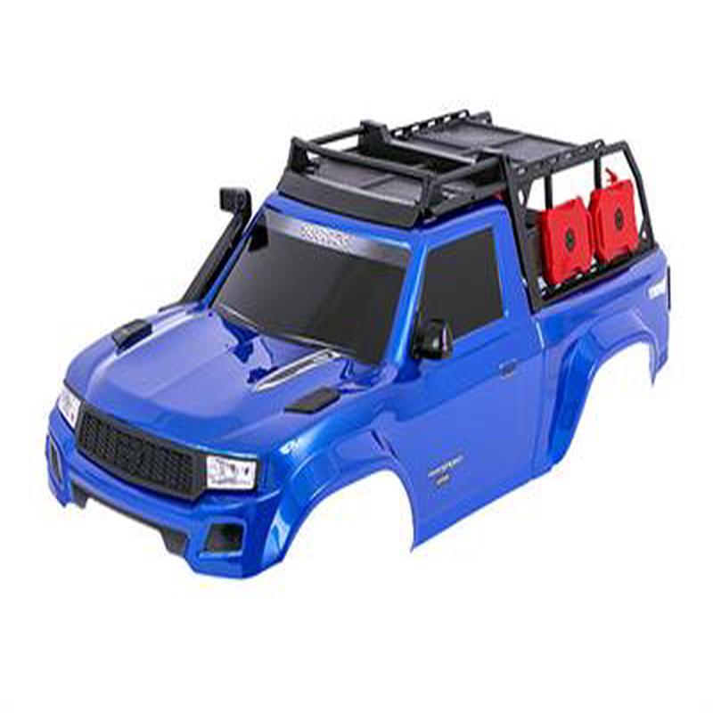 Body, TRX-4 Sport, complete, blue (painted, decals applied) (includes grille, side mirrors, door handles, windshield wipers