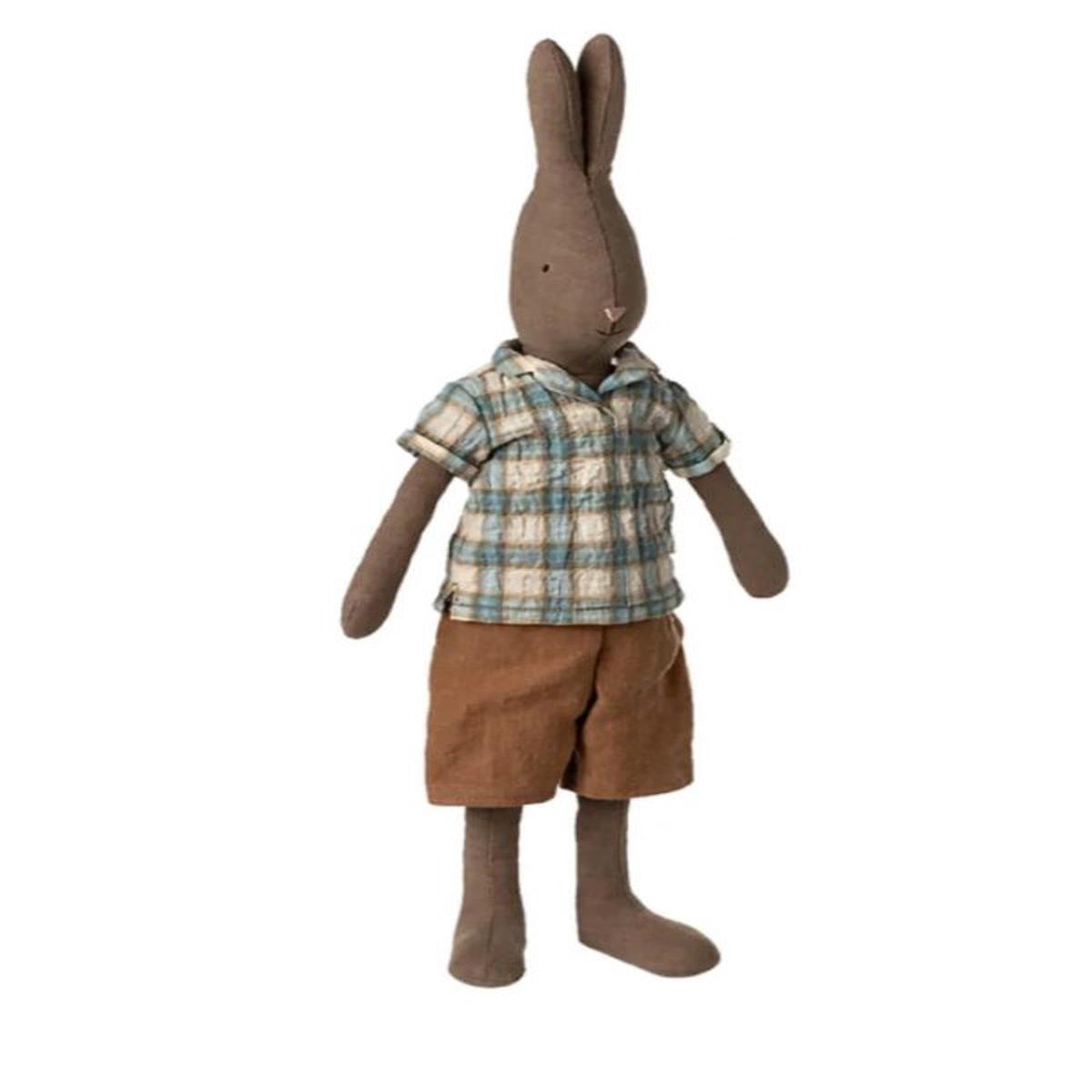 Maileg  Rabbit Size 3 Brown Shirt and Shorts