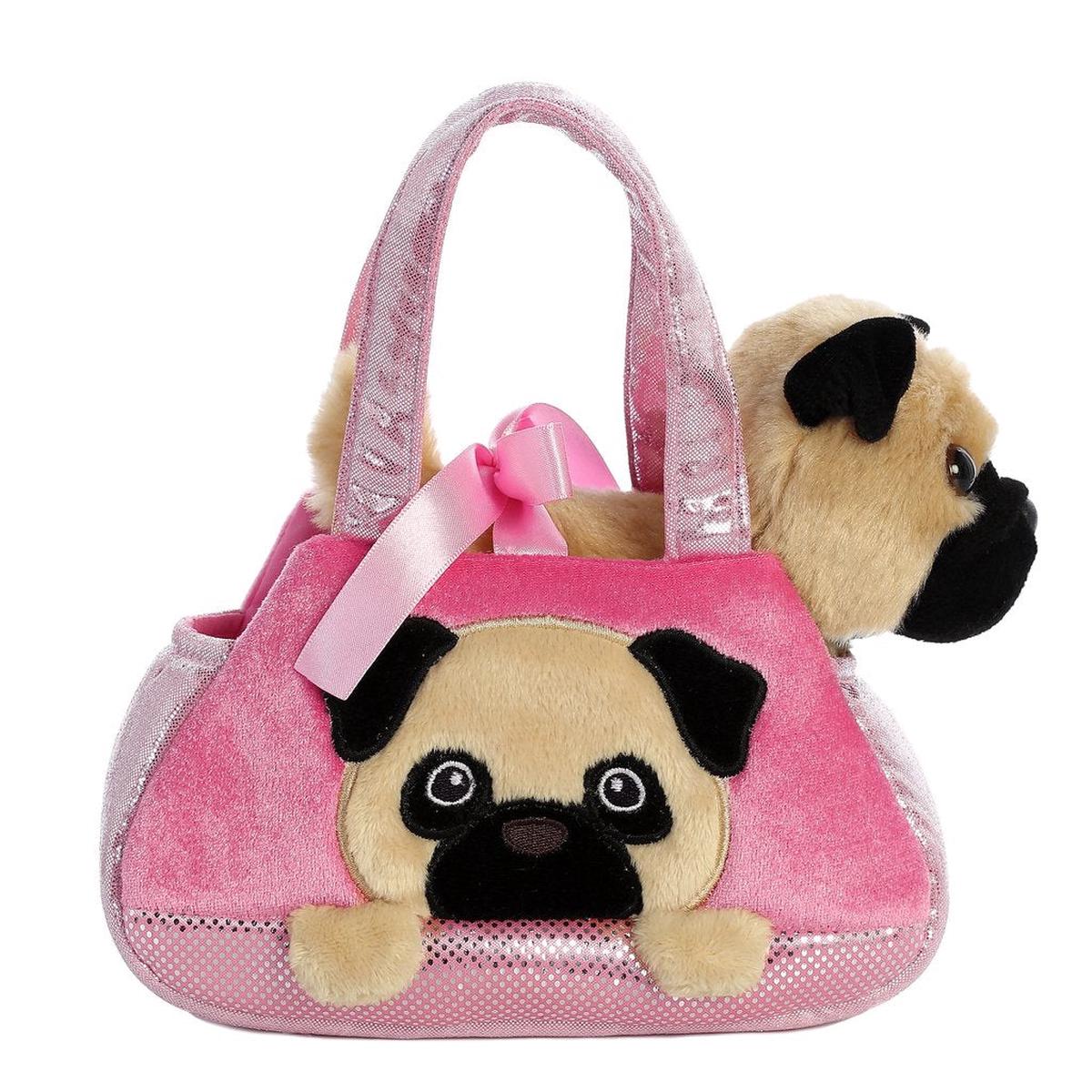 Peek-A-Boo Pug Fancy Pals 7 Inch