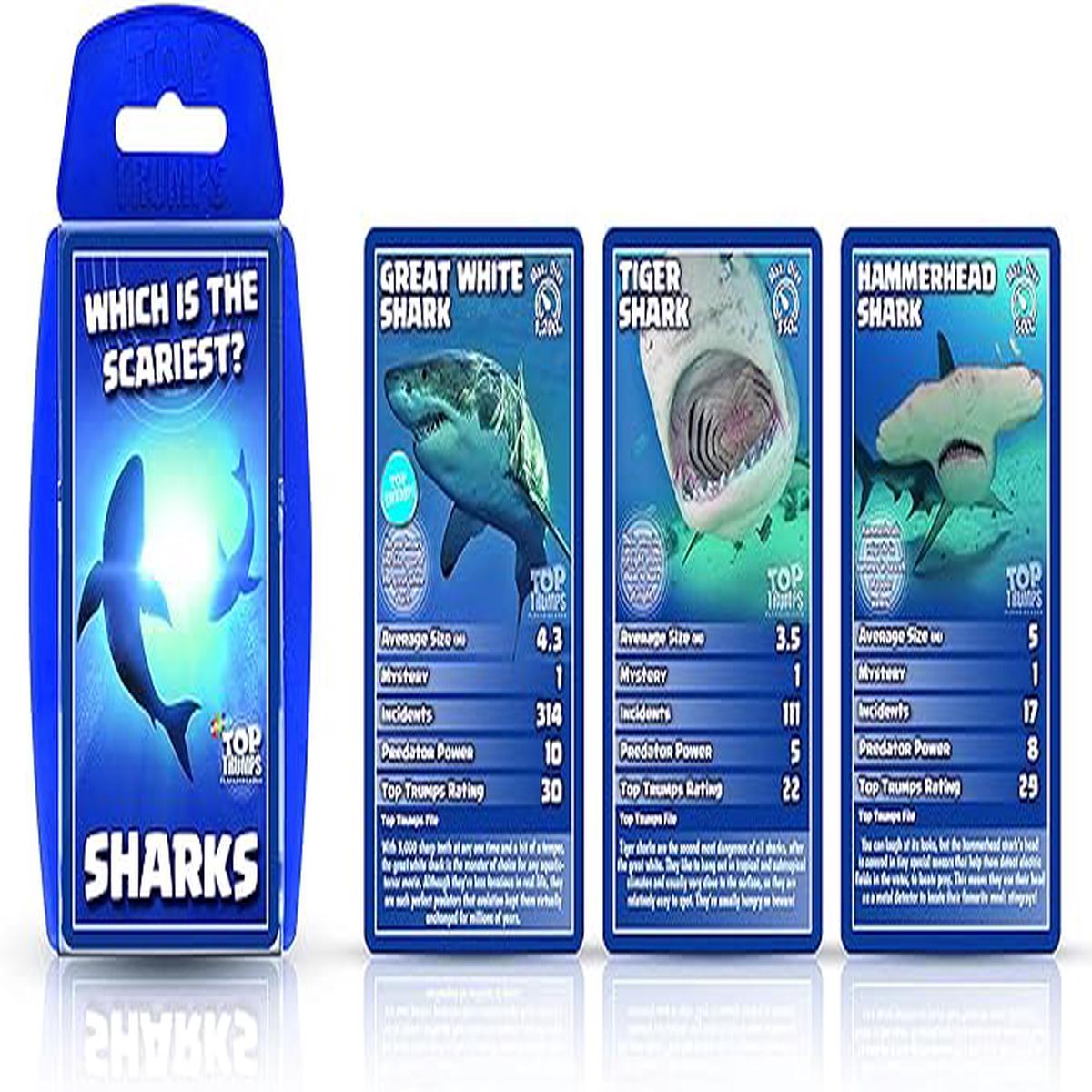 Sharks Top Trump Card Game