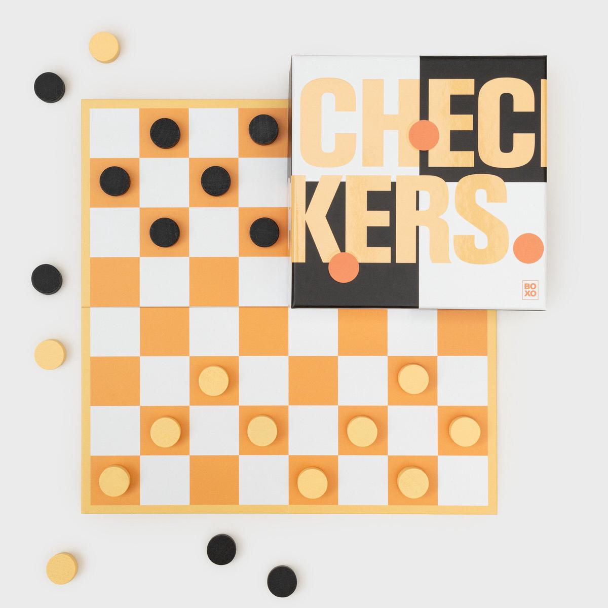 Boxo Checkers Set & Folded Board