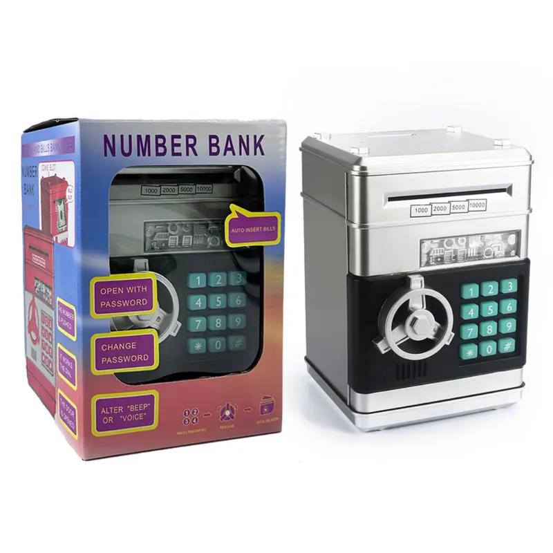 Children's Electronic ATM Piggy Bank  Black