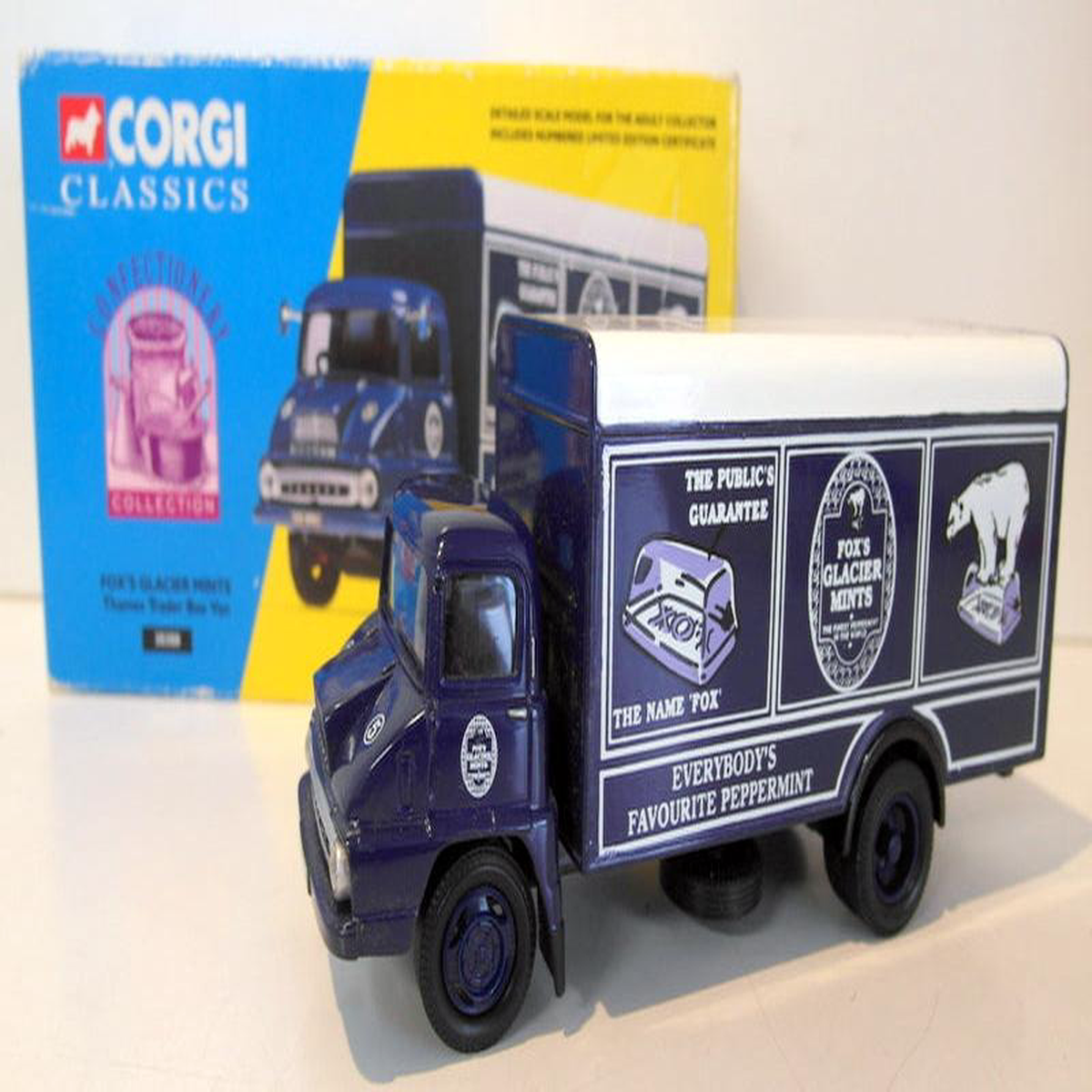 Corgi 150 Scale Diecast 8211 30308 Fox8217s Glacier Mints Thames Trader Box Van