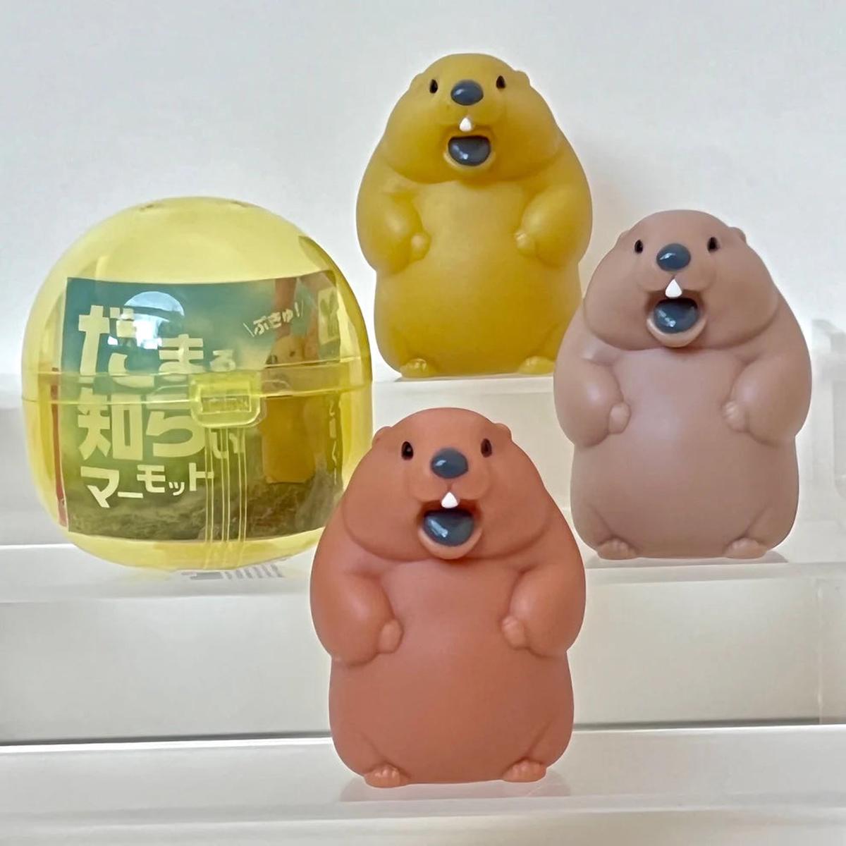 Gashapon Capsule Teen & Up Soft Marmot (Sold As An Individual Capsule)