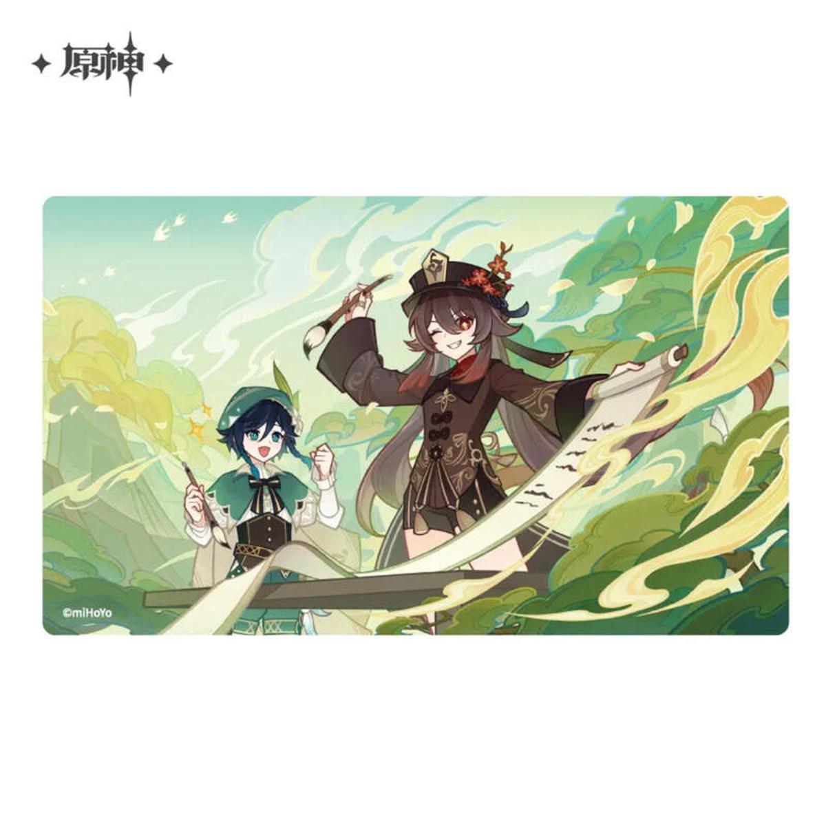 Hu Tao & Venti  Genshin Impact Waterborne Poetry Themed Series Collection Card Type B