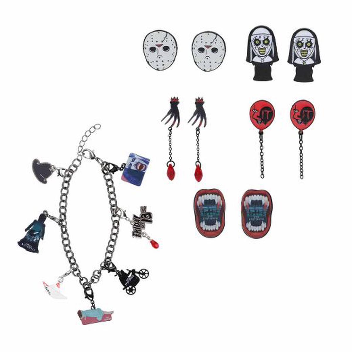 Jewelry - Horror friday the 13th chucky ghostface - 13 days classic horror bracelet and charm set