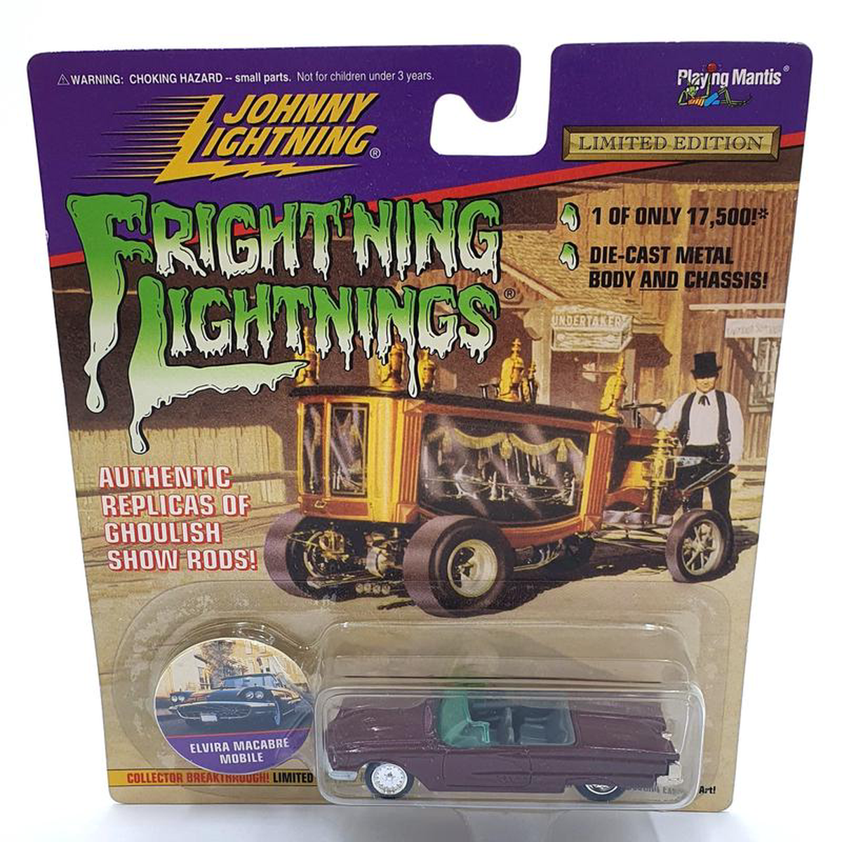 Johnny Lightning 164 Scale 411-02 8211 Frightning Lightning Elvira Macabre Mobile