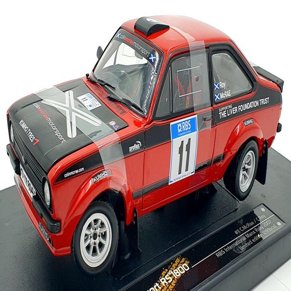 Sun Star 118 Scale Diecast 4854 8211 Ford Escort RS1800 11 CMcRaeRoy Manx 2007