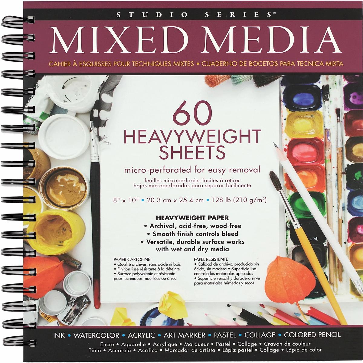 Art Center Pad Heavyweight For Mixed Media 60 Sheets