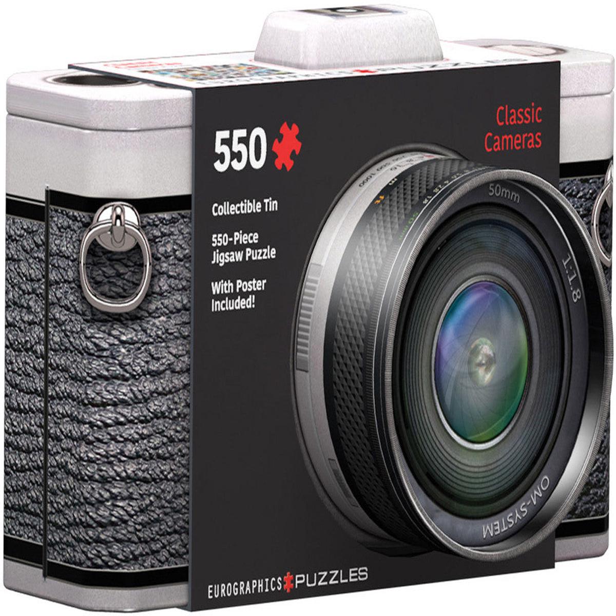 Classic Cameras 550 Piece Puzzle In A Collectible Tin