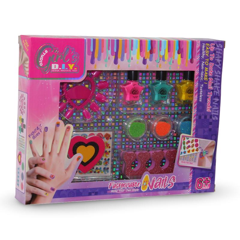 Girls DIY Fashionable Nails Nail Art Set
