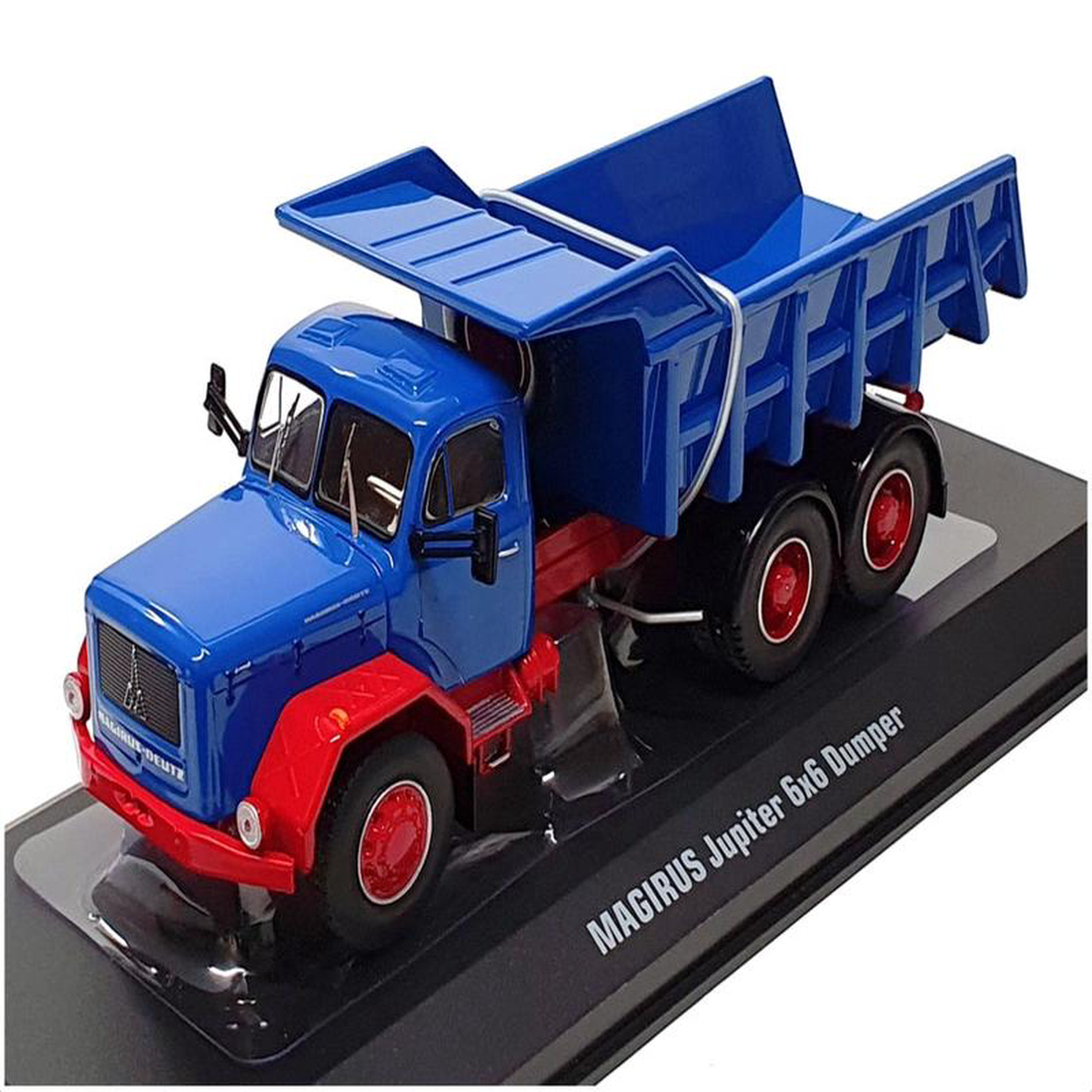 Ixo 143 Scale Diecast TRUD004 8211 Magirus Jupiter 62156 Dump Truck 8211 BlueRed