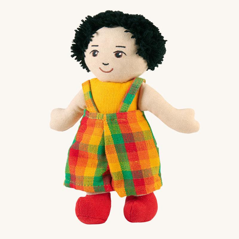Lanka Kade Boy Doll - White Skin, Black Hair