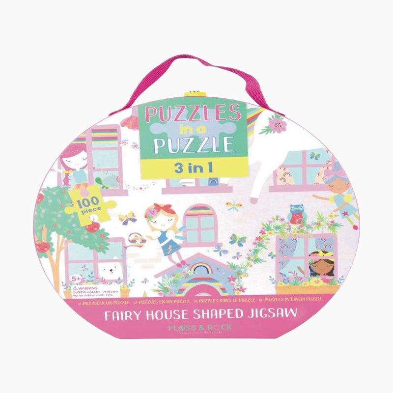 Floss and Rock Rainbow Fairy 3 in 1 Jigsaw Puzzle (100 Pc.)
