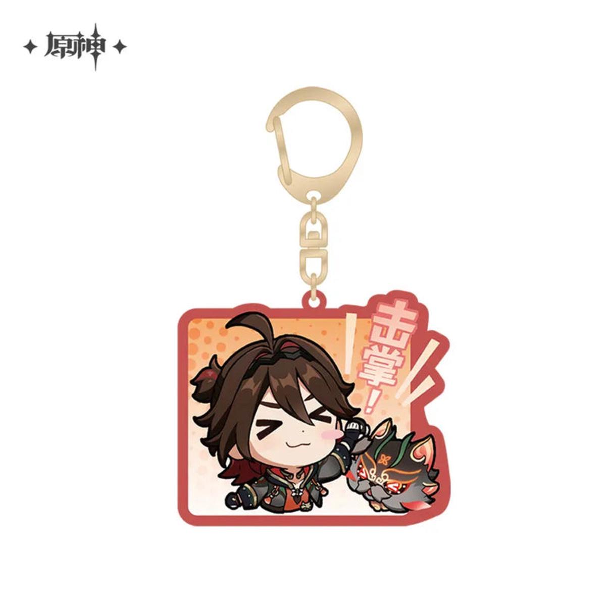 Gaming  Genshin Impact Chibi Stamp Series Acrylic Keychain