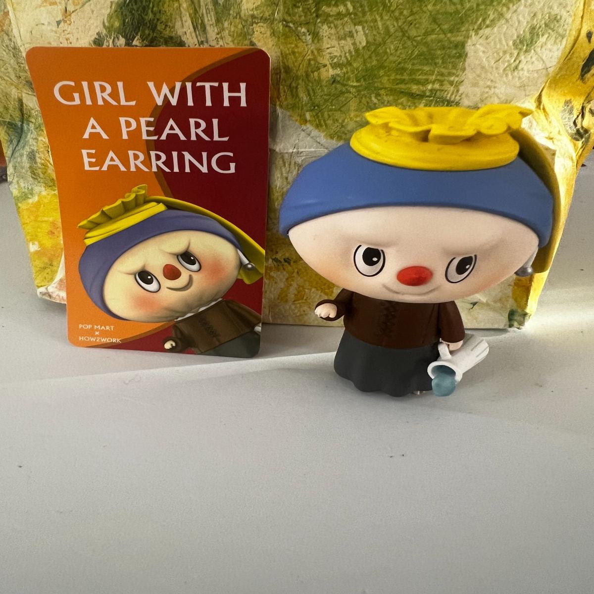 Girl With the Pearl Ring The Monsters - Art Series - Pop Mart x Kasing Lung x How2work