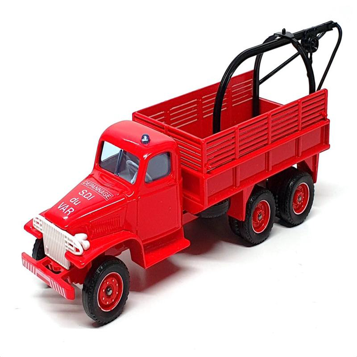 Solido 160 Scale 3117 8211 GMC CCKW353 Fire Truck With Crane 8211 Red
