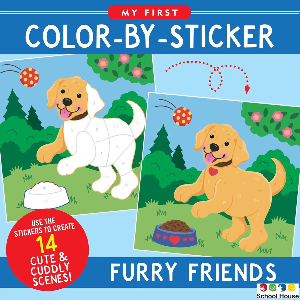 Color By Sticker Furry Friends Book