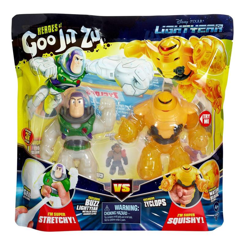 Heroes of Goo Jit Zu Lightyear Versus Pack Buzz Vs Zyclops