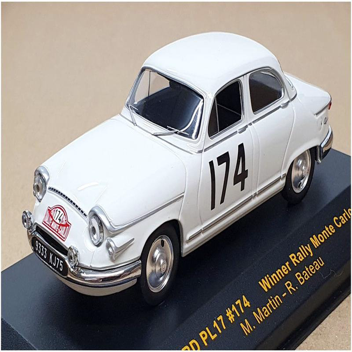 Ixo 143 Scale RAC082 8211 Panhard PL17 174 Winner Rally Monte Carlo 1961