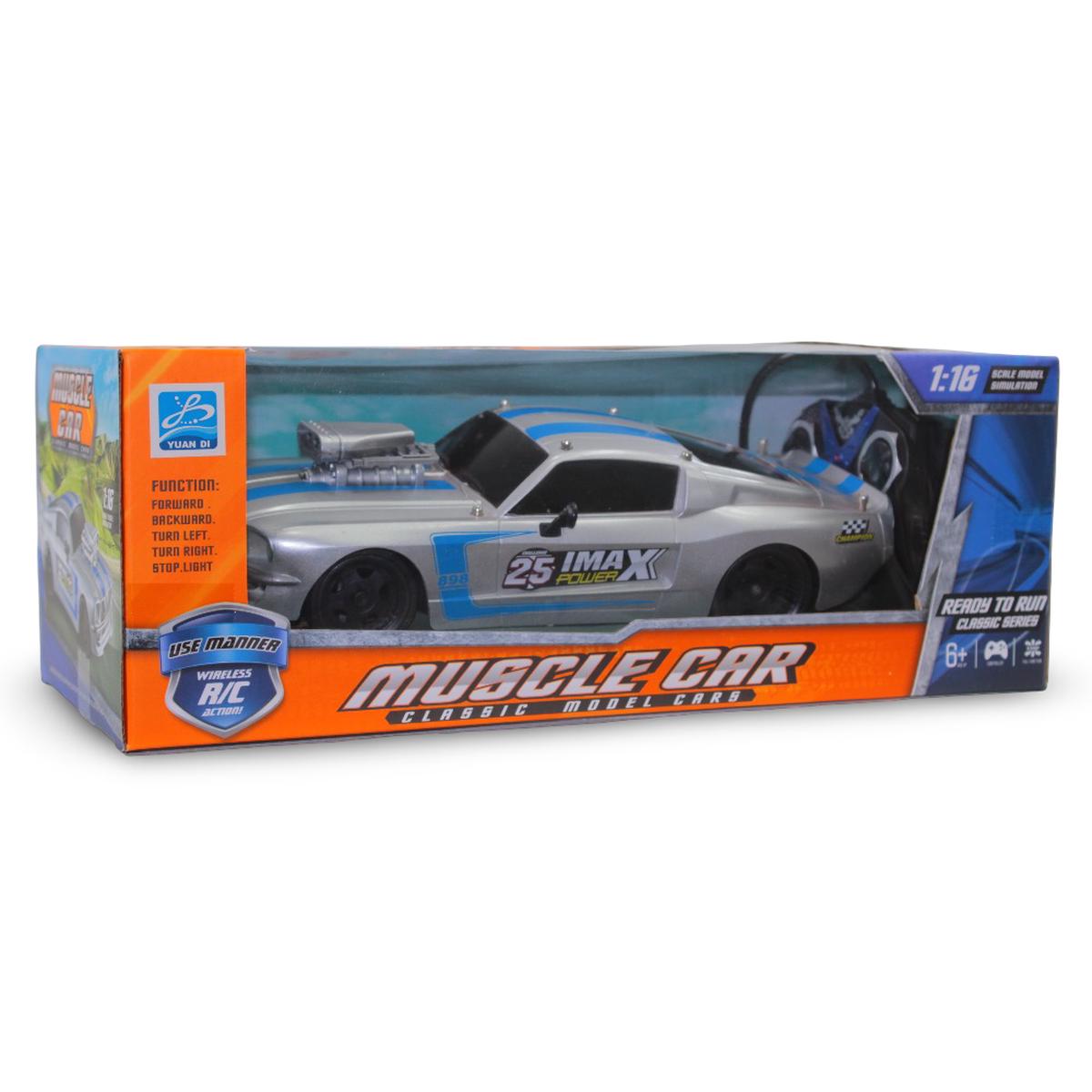 Muscle Car Remote Control Car Silver