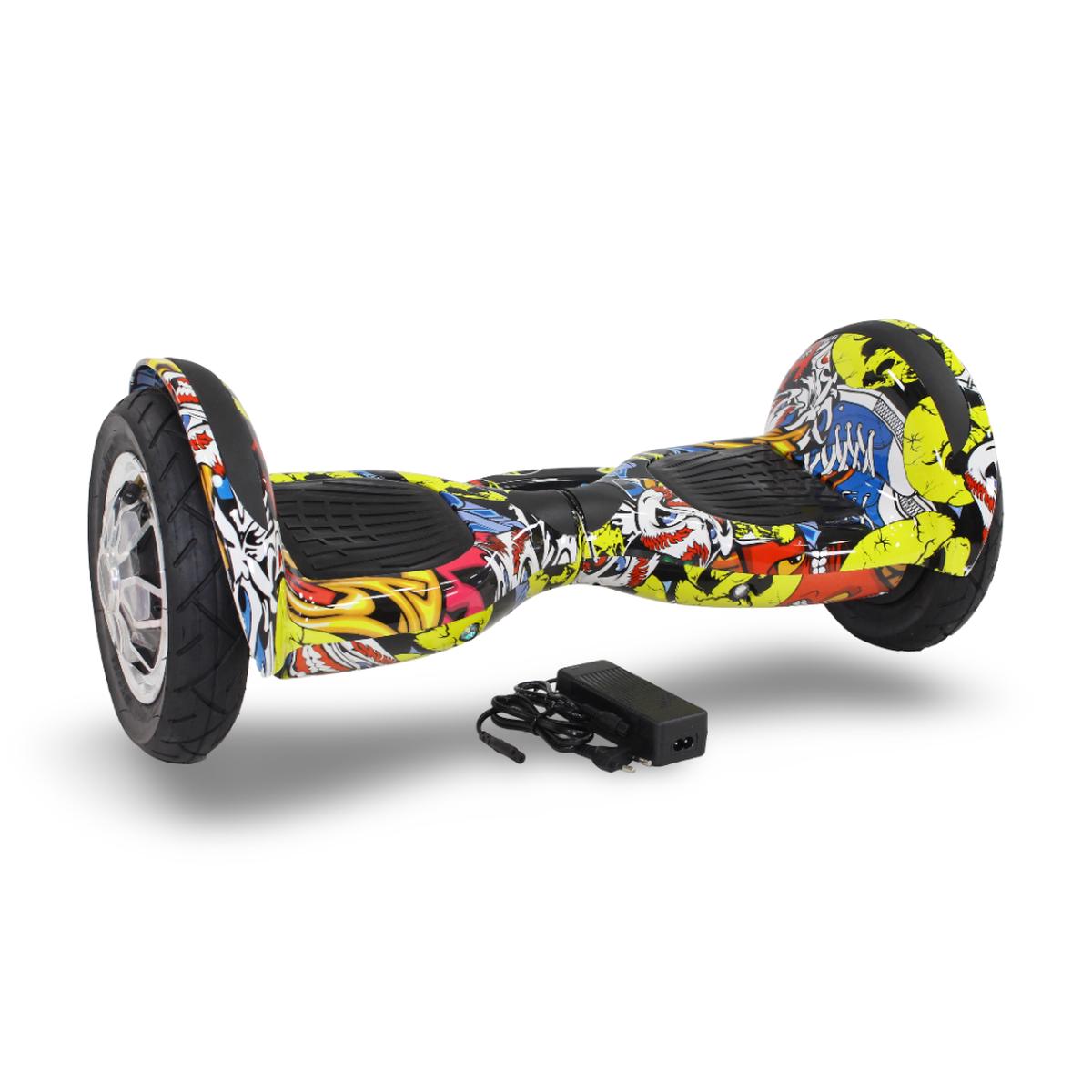 Skulls Hoverboard 10 Inches Yellow