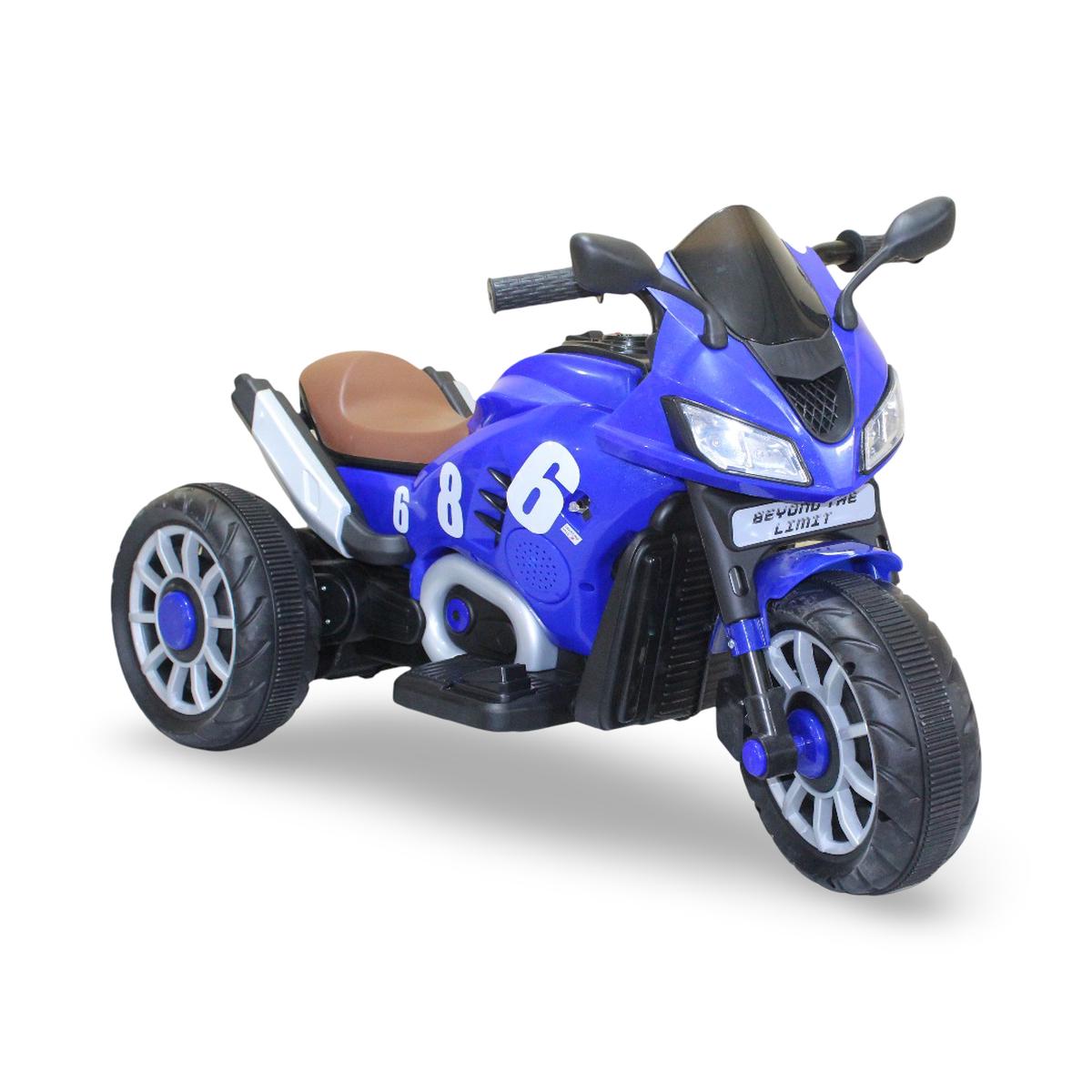 3-Wheel Motorcycle Ride-On Blue