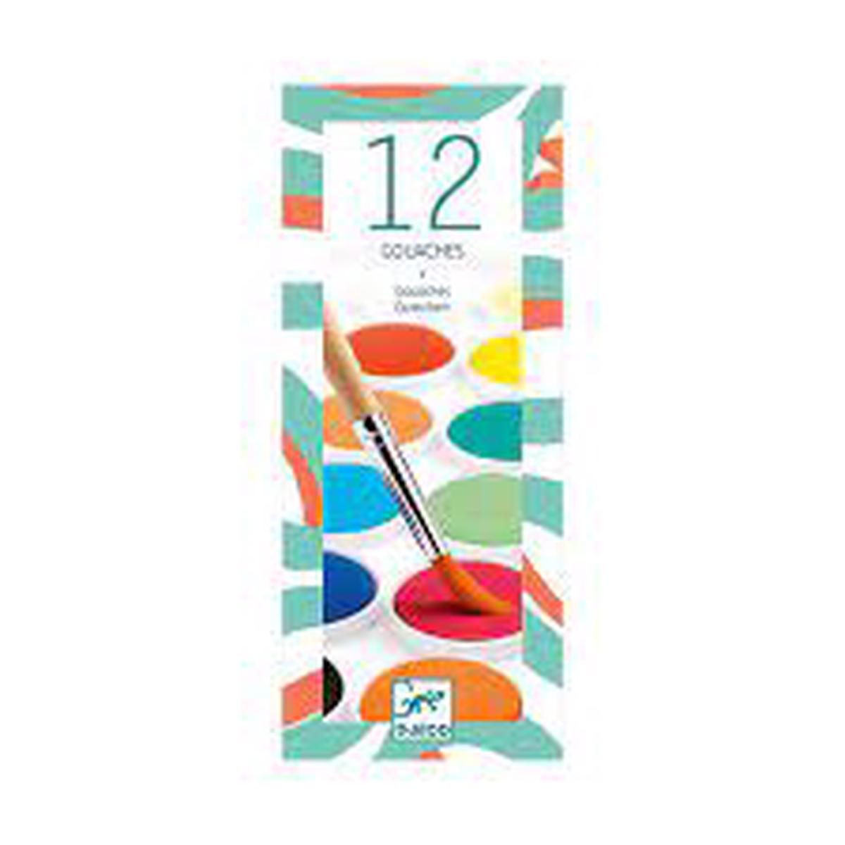 Djeco  12 Colour Cakes Classsic