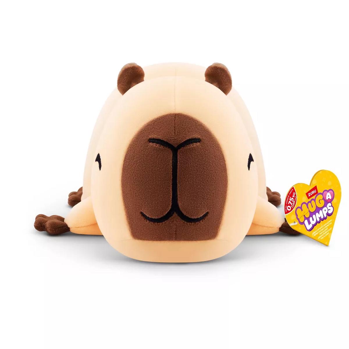 Hug-A-Lumps Capybara by ZURU, Small, 0.75kg/1.65lbs, Cuddly Squishy Weighted Plush, Sleeping Pillow Plush, Stuffed Animal