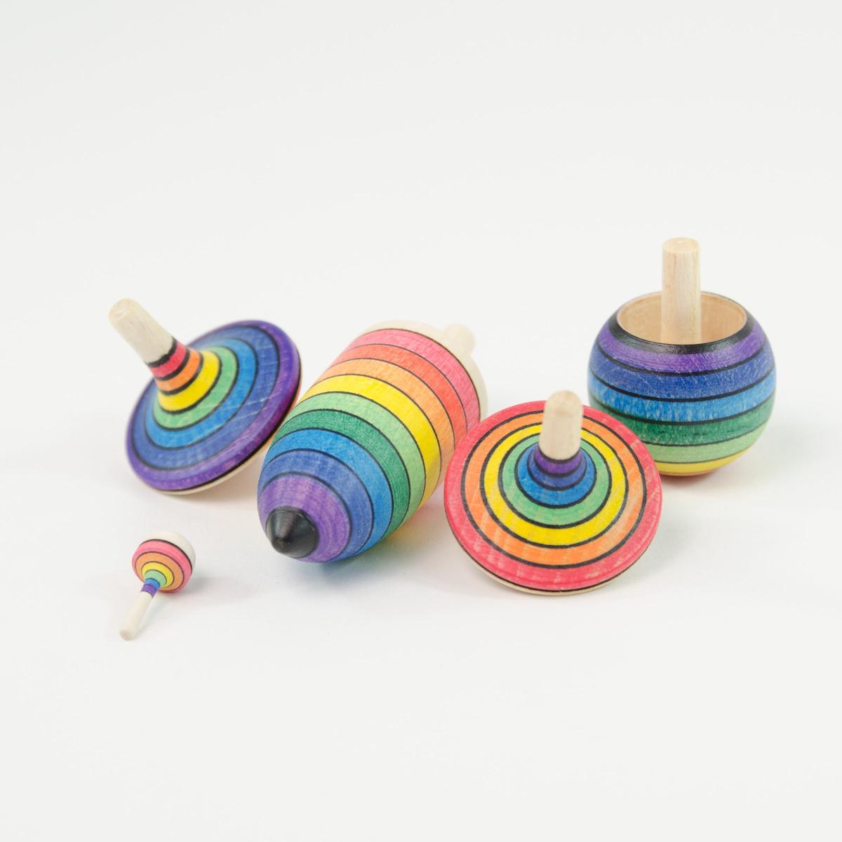 Mader Spinning Top Learning Set Rainbow Travel Fidget Toys 3yrs+