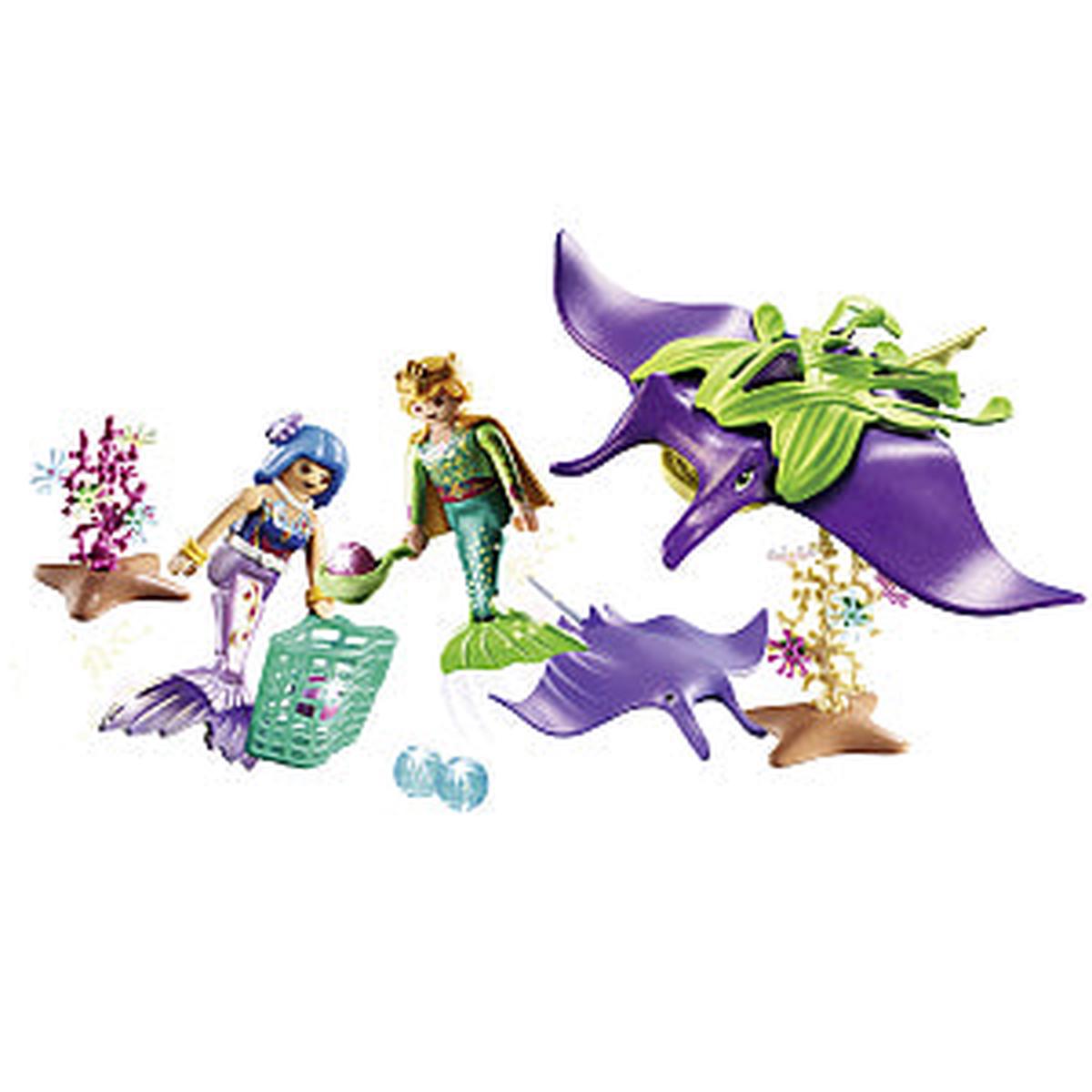 Playmobil Pearl Collector with Manta Ray - Magical Ocean Fun