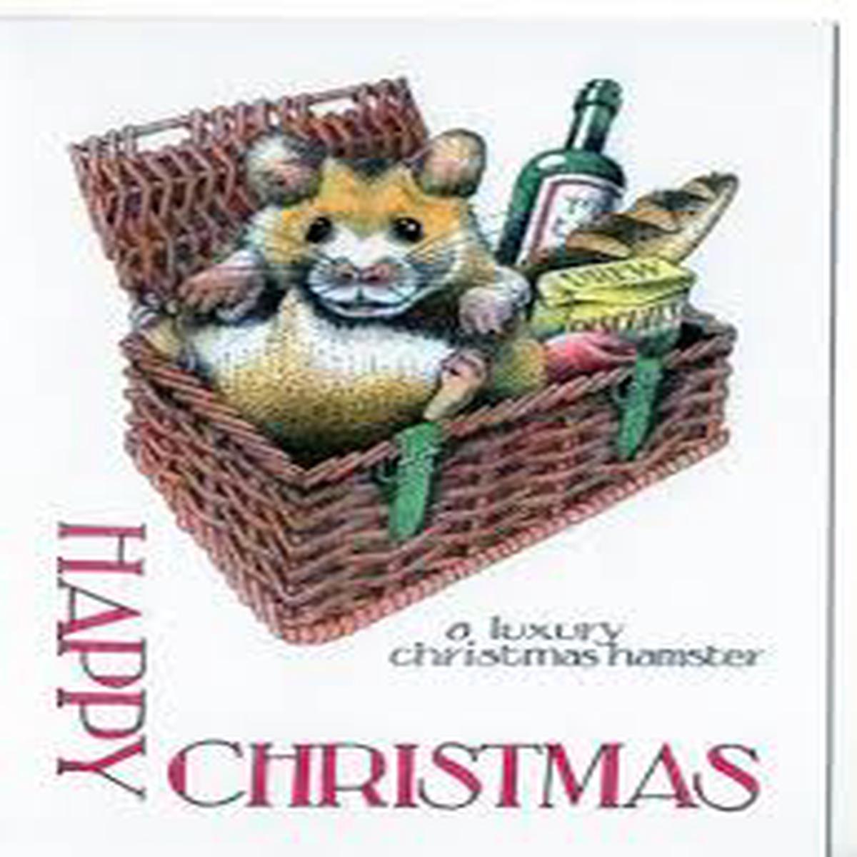 Simon Drew  Christmas Hamster Card