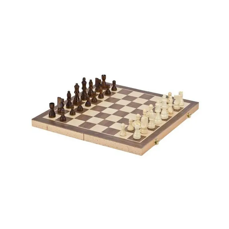 15″ Folding Wooden Chess Set