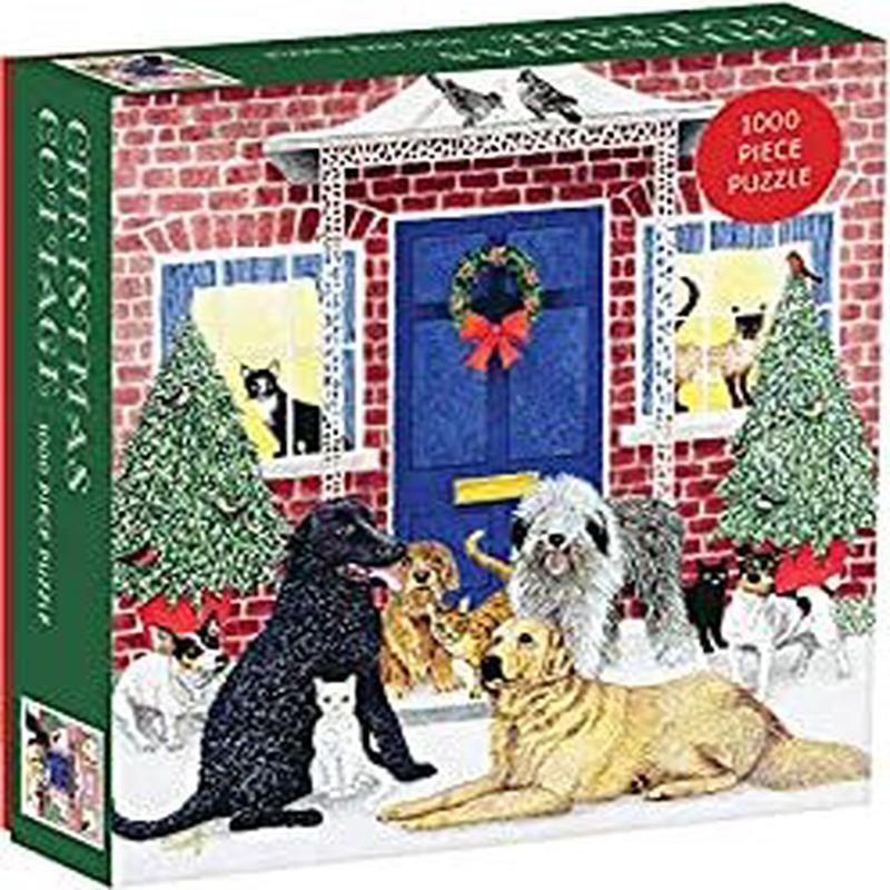 1000 Piece Puzzle, Christmas Cottage