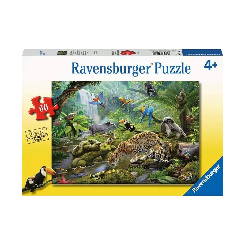 05166 Childrens Jigsaw Puzzle Rainforest Animals – 60 Pieces Puzzle