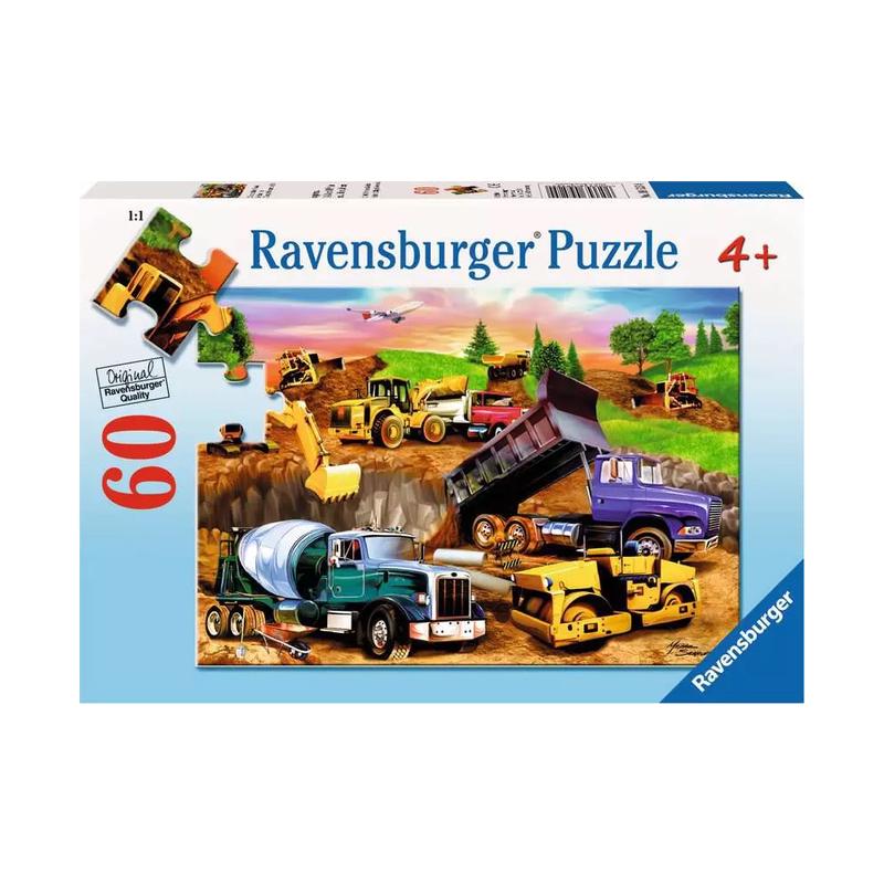 09525 Childrens Jigsaw Puzzle Construction Crowd – 60 Pieces Puzzle