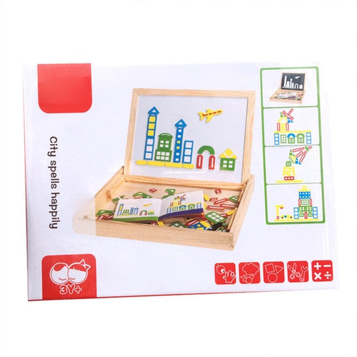 100+Pcs Wooden Magnetic Puzzle Toys – WJ3550H