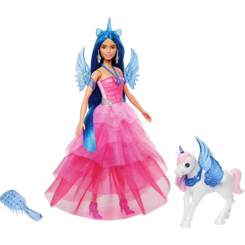 Barbie A Touch of Magic Fashion Doll with Winged Unicorn