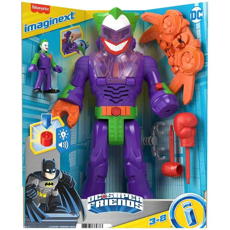 DC Super Friends Robot Toy Action Figure with Lights Sounds - Assorted